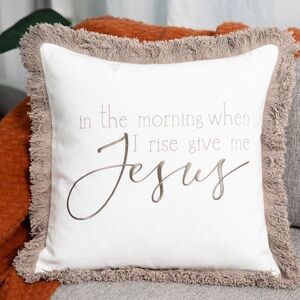 New!!  Inspirational pillow cover with back pocket